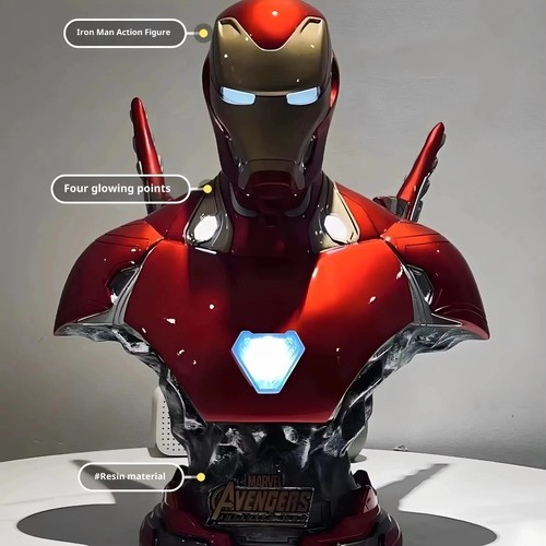 Busto luminoso iron - man, mk50